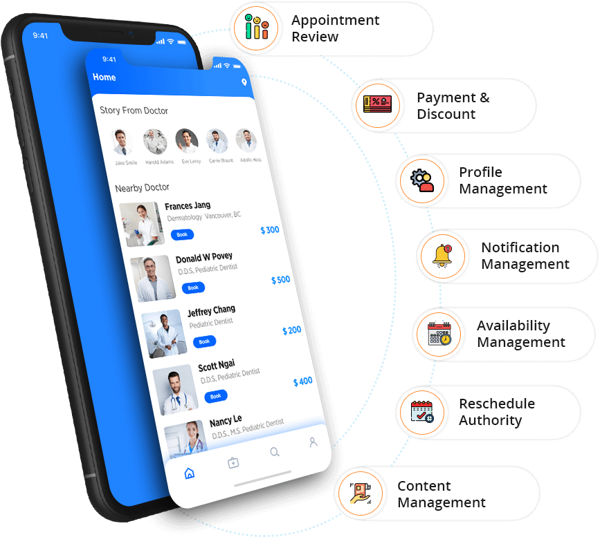 Clinic App Features - Appointment Booking