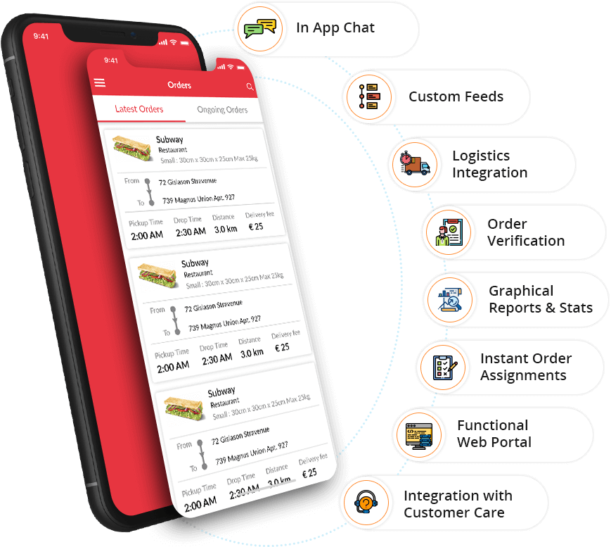 Addon Features - Food Ordering App