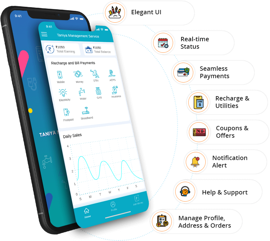 User App Features - eRecharge App