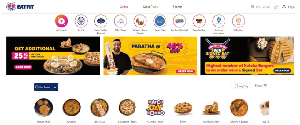 eatfit - online food order application