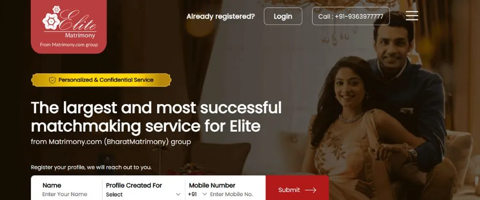 Elite Matrimony best matrimonial apps