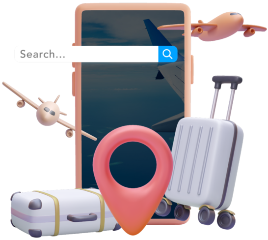 Custom travel booking app developed by RG Infotech in India