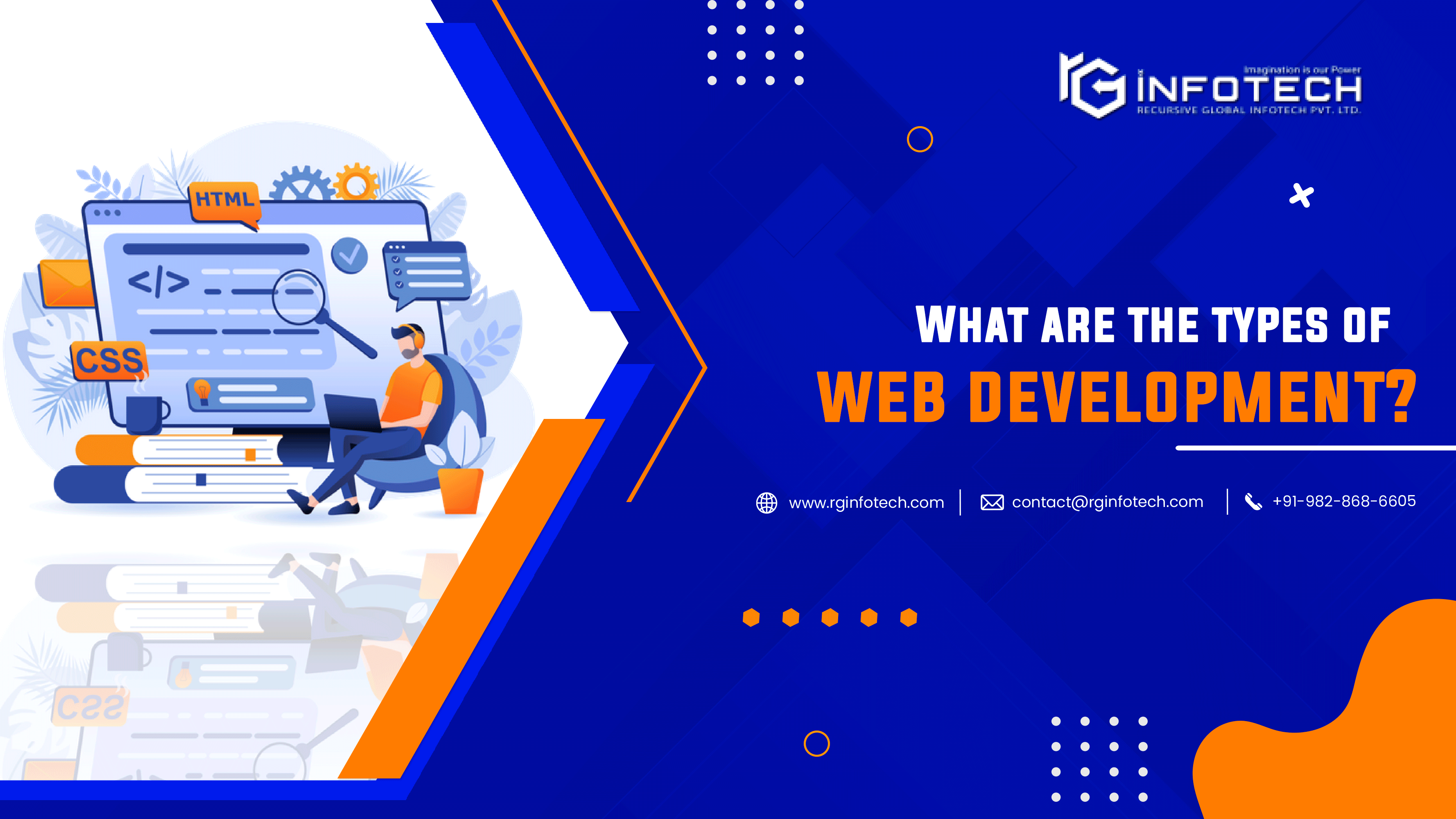 What are the types of web development