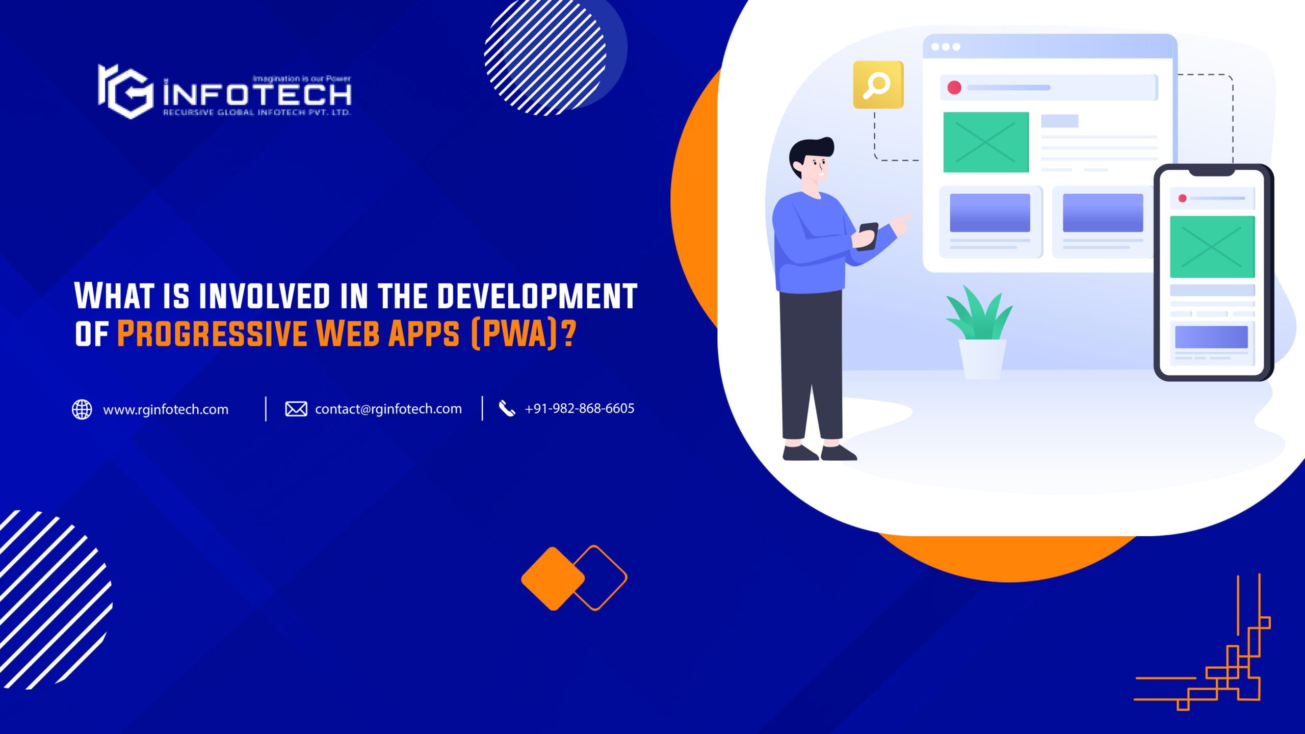 What are the major elements of a Progressive Web App (PWA)?