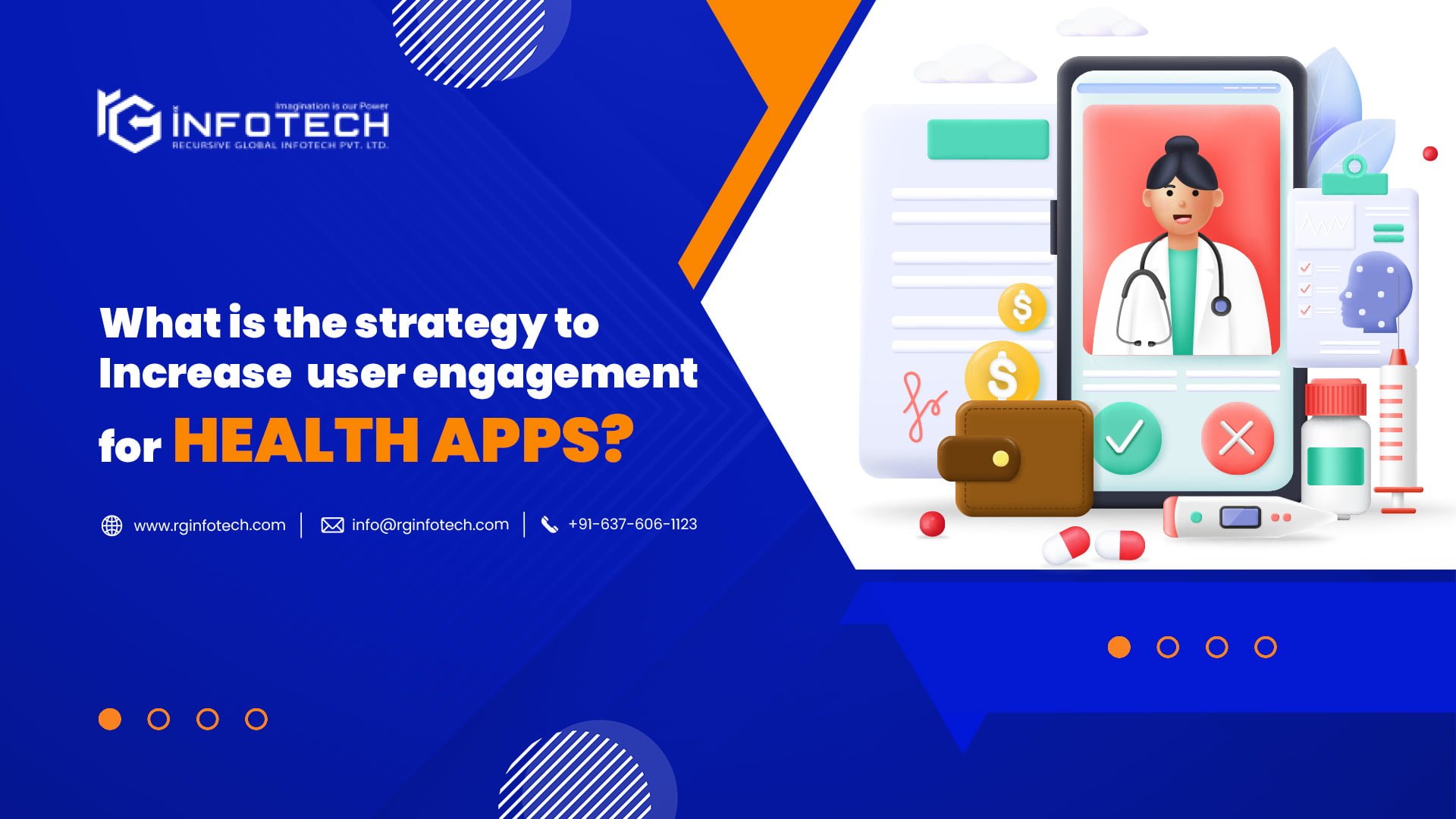 What is the strategy to Increase user engagement for health apps?